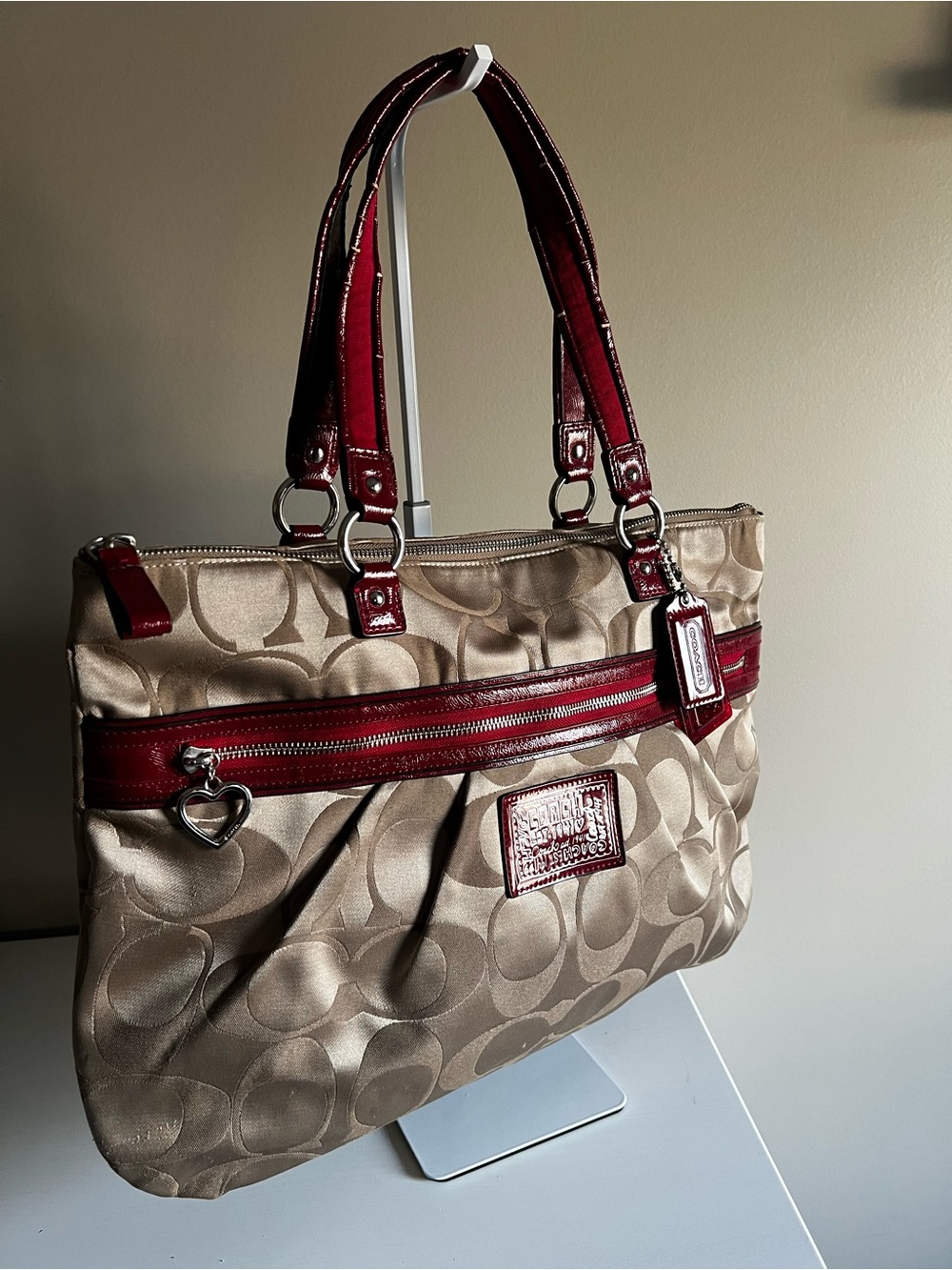 Y2K Coach Poppy Daisy Signature Sateen Tote 2012